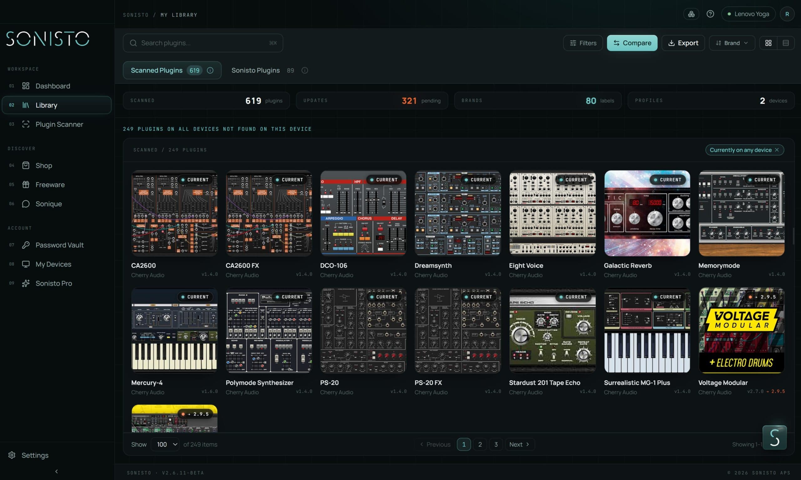 The Sonisto desktop app